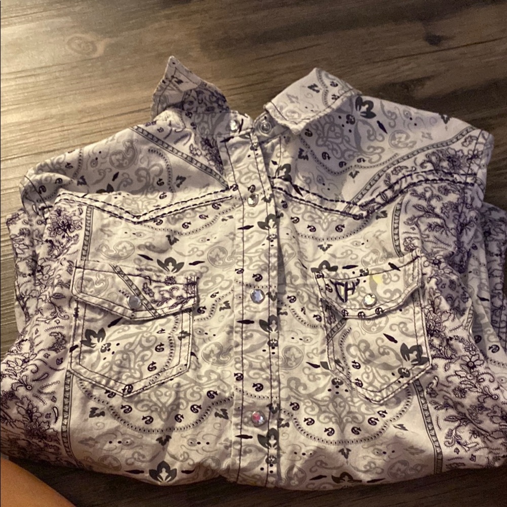 Paisley Button-Up Shirt